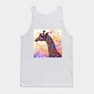 Abstract painting of a giraffe Tank Top